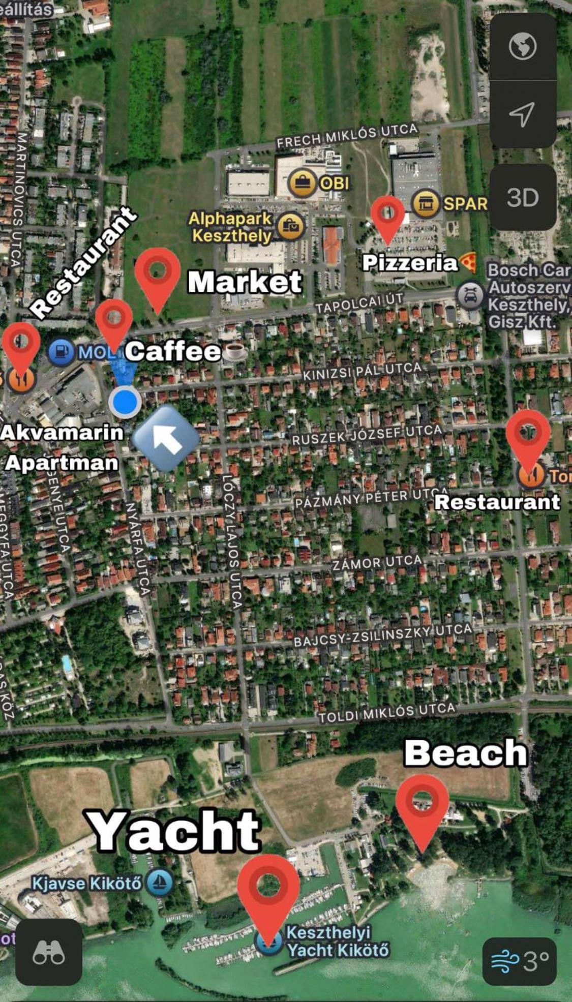 Akvamarin Apartman Кестхей Экстерьер фото
